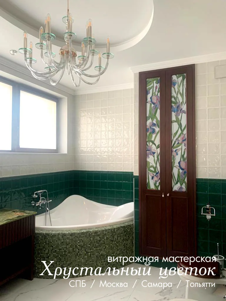 Дверь витражная новая заказ 8