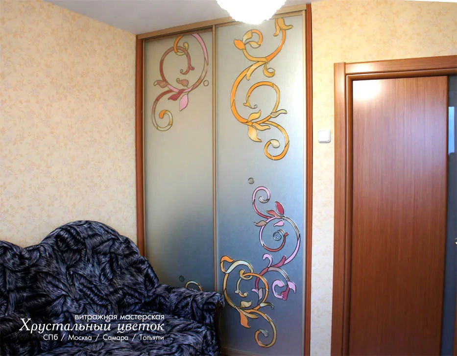 Витраж для шкафафа купе 25