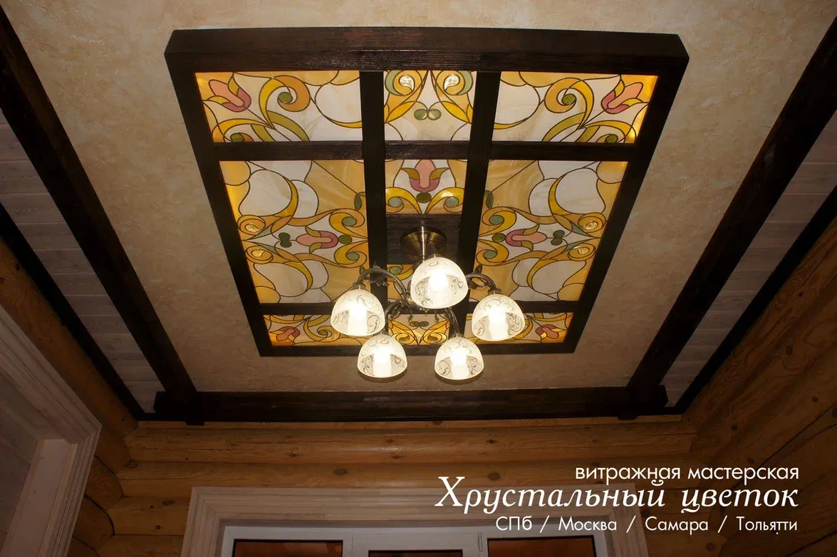витражный потолок 59