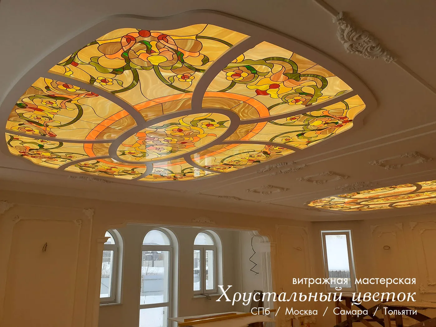 Витражный потолок 16
