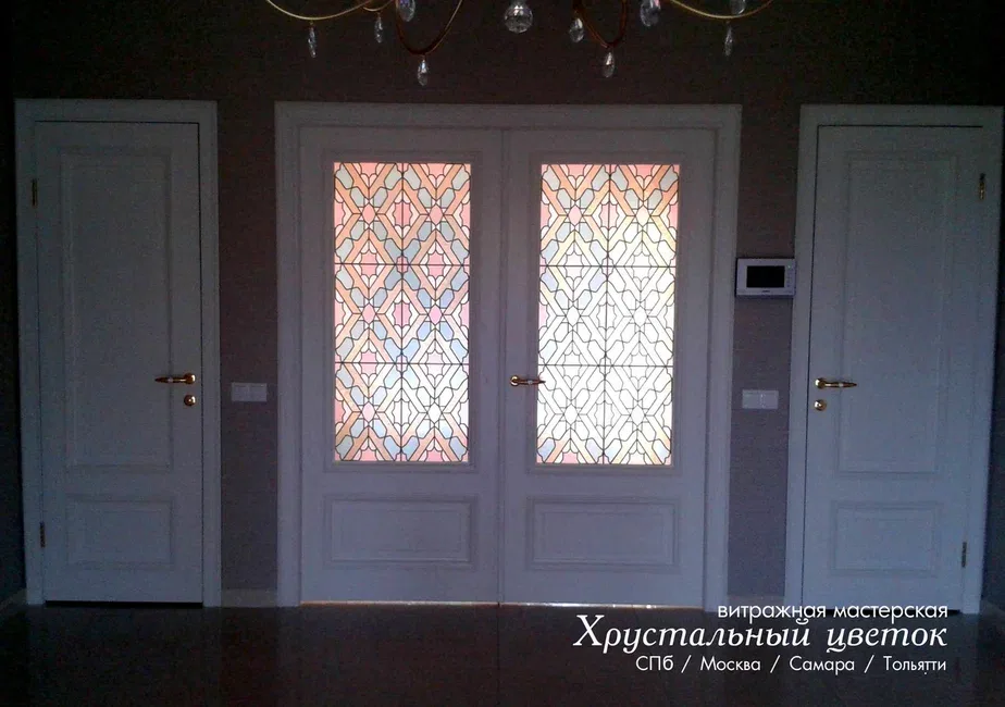 Витражные двери 4