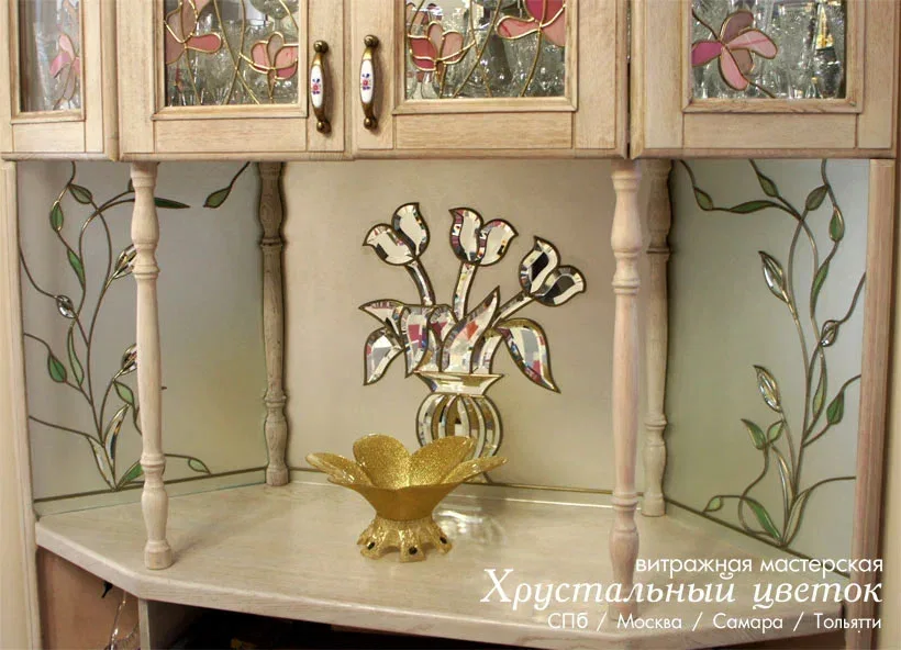Витраж на зеркале 2