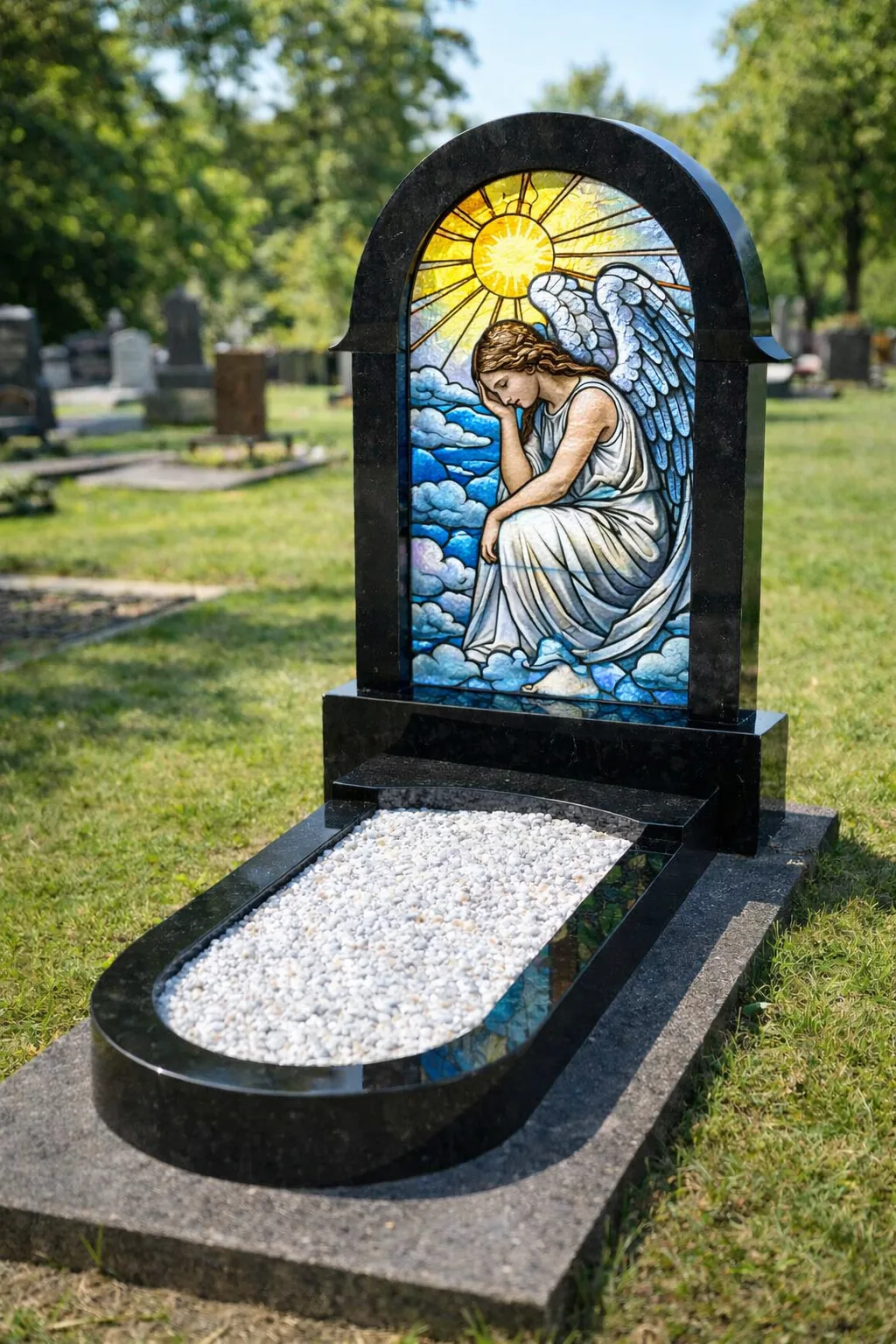 Памятник с витражом