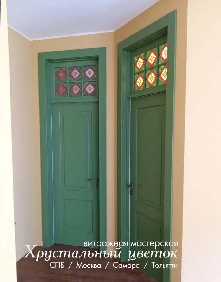 Дверь витражная новая заказ 4