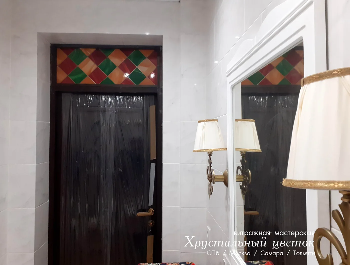 Дверь витражная новая заказ 11